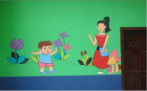 开州区幼儿园形象墙彩绘